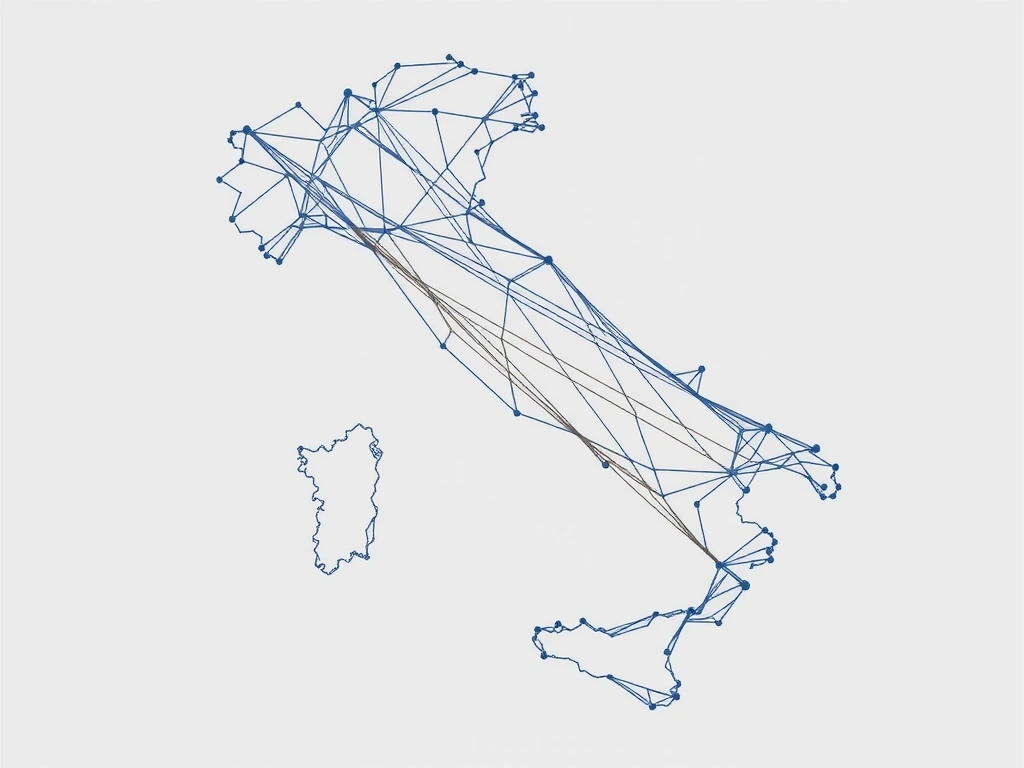 Mappa densità copertura rete Italia