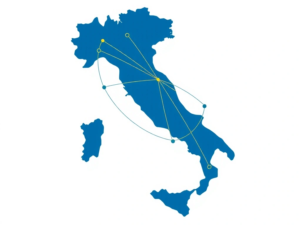 Mappa di copertura rete Italia Plus